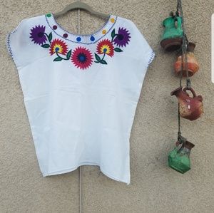 Mexican embroidered Blouse